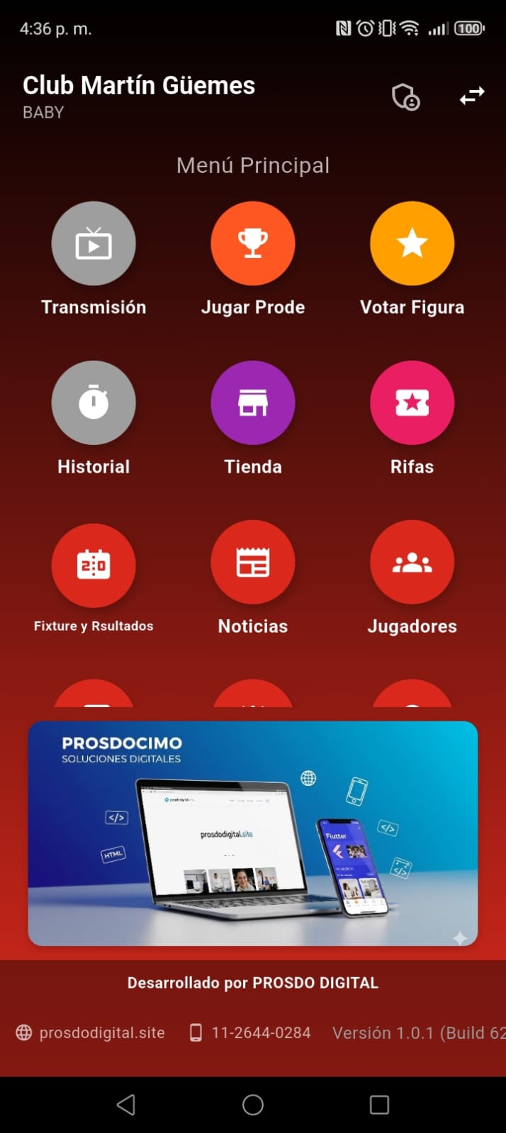 Pantalla Martín Güemes 4